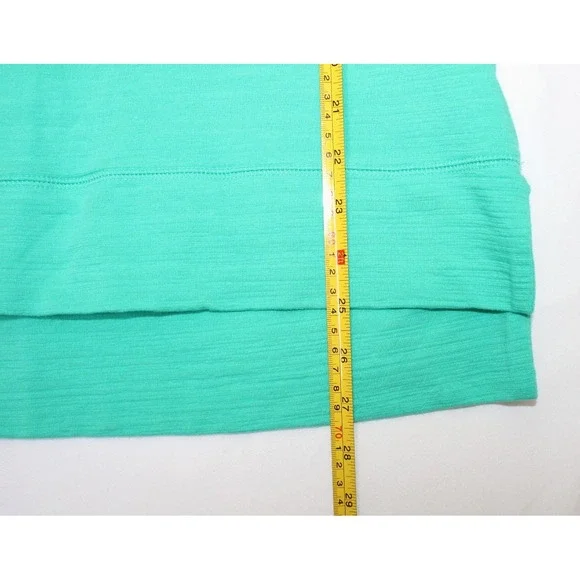 T By Talbots Long Sleeve Shirt Top Women's Teal Stretch Casual Beach UPF 50 Med - Picture 9 of 10
